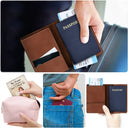 Travel,Gift For Yourself,Gift For Women,Gift For Men - Custom Photo Cartoon Portrait Just A Girl Who Loves Traveling - Personalized Passport Cover, Passport Holder
