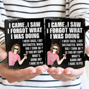 Gift For Mother, Gift For Yourself, Retirement - Senior Mom Dad Retired Came Saw Got Distracted When Did I Turn Old - Personalized Mug