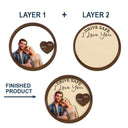 Love,Gift For Couples,Gift For Husband,Gift For Wife,Gift For Girlfriend - Custom Photo Cartoon Portrait Drive Safe I Love You Couple - Personalized Custom Shaped Car Visor Clip