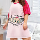 Pregnant Mom, Gift For Wife, Funny - Excuse Me Is It Time Yet Pregnancy Announcement Expecting Mom Maternity - Personalized Women's Sleep Tee