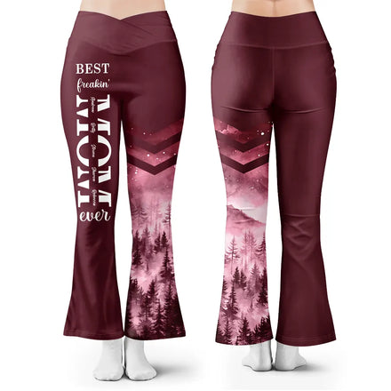 For Mother Wife Best Freakin' Mom Ever - Personalized Leggings