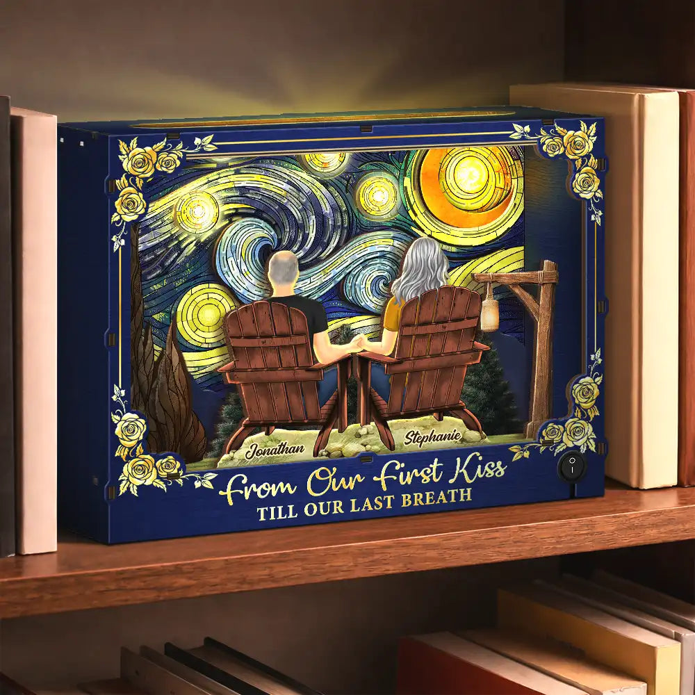 Gift For Couples,Love,Vector - Couple You And Me We Got This Starlit Night - Personalized DIY Book Nook Kit