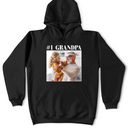 Gift For Husband,Gift For Yourself,Gift For Men,Gift For Father,Gift For Grandpa,Non-Eng,Photo,Proud - Custom Photo Best Dad Ever No 1 Grandpa - Personalized T Shirt