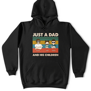 Gift For Father,Dad - Daughters (Young),Funny - Just A Dad And His Girl - Personalised T Shirt