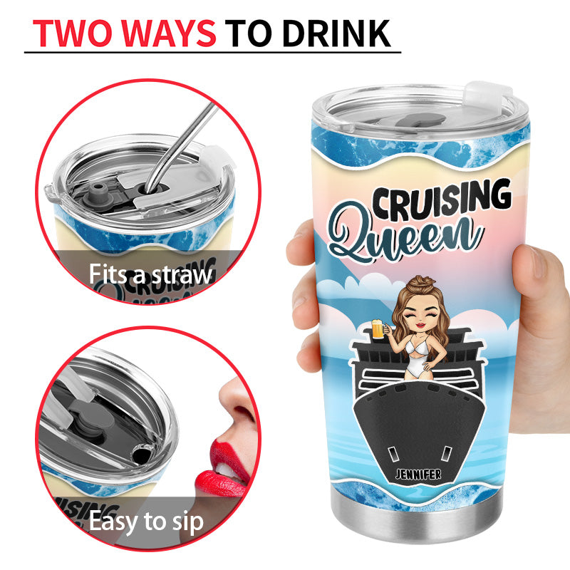 Traveling Cruise Chibi Sassy Classy - Personalized Custom Tumbler
