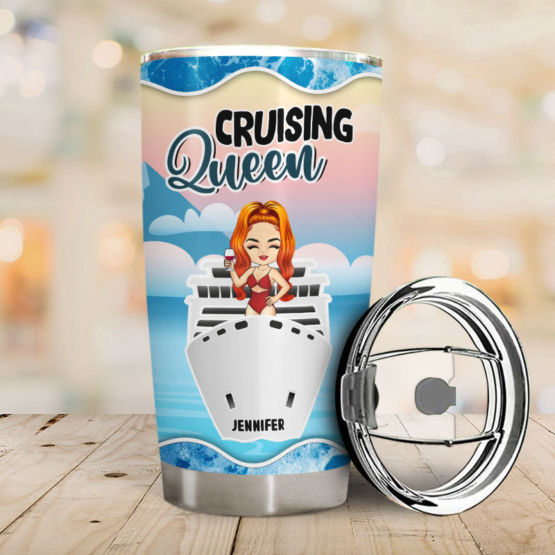 Traveling Cruise Chibi Sassy Classy - Personalized Custom Tumbler