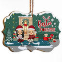 Bestie Christmas Bestie Forever - Cadeau de Noël pour BFF - Décoration en bois personnalisée