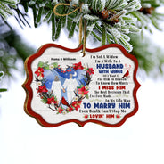 I'm Not A Widow - Memorial Gifts - Personalized Custom Wooden Ornament