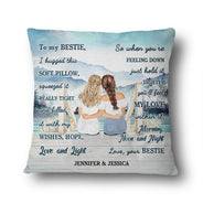 I Hugged This Soft Pillow Lake - Gift For Bestie - Personalized Custom Pillow