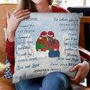Christmas I Hugged This Soft Pillow - Gift For Bestie - Personalized Custom Pillow