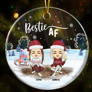 Décoration de Noël personnalisée en acrylique avec inscription « Mes meilleurs amis, mes amis, mes amis »