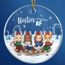 Décoration de Noël personnalisée en acrylique avec inscription « Mes meilleurs amis, mes amis, mes amis »