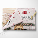 Lecture de Noël : une fille qui aime les livres – Couverture polaire personnalisée