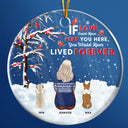 Christmas Dog Memorial If Love Could Have Kept You Here - Personalized Custom Circle Acrylic Ornament