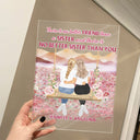 No Better Sister Than You Pink - Gift For Sisters - Personalized Custom Vertical Rectangle Acrylic Plaque