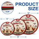 Pampered Chickens Live Here - Chicken Coop Decoration - Personalized Custom Wood Circle Sign