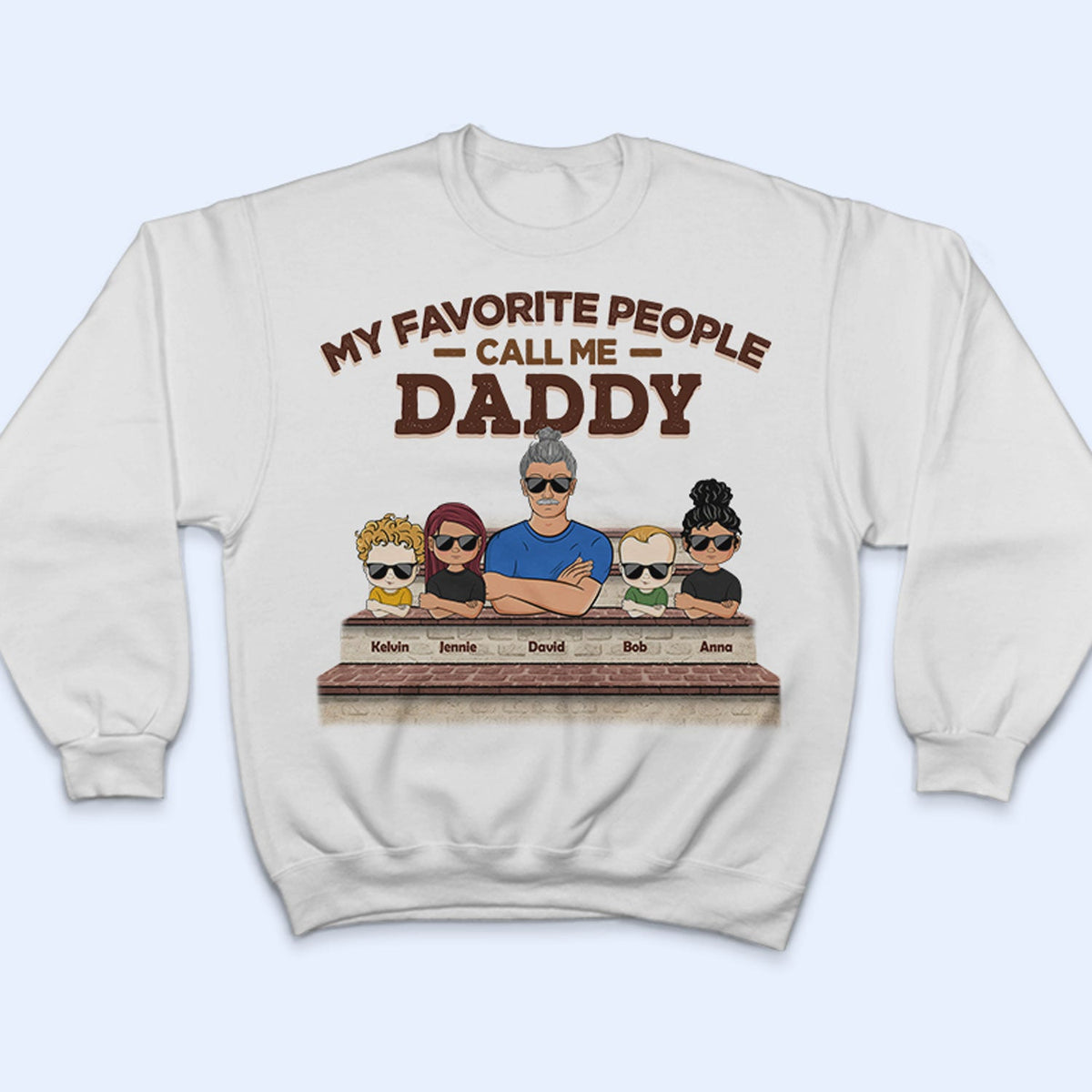 Grandparents My Favorite People Call Me - Father Gift, Mother Gift, Gift For Family - Personalized Custom T Shirt