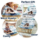 Sœurs pour toujours, jamais séparées - Cadeau pour sœurs et meilleures amies - Couverture polaire personnalisée