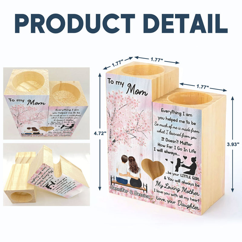 I Will Always Be Your Little Girl - Gift For Mother - Personalized Custom Candle Holder