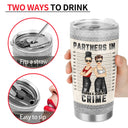 Bestie Jeans Partners In Crime If We Get Caught - Gift For Bestie - Personalized Custom Tumbler