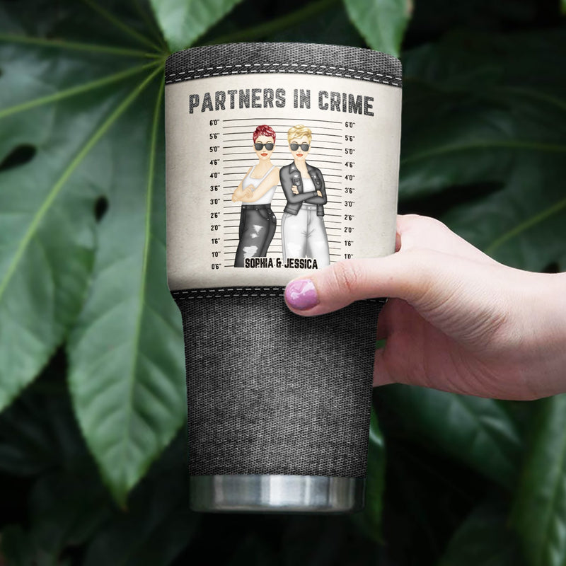Bestie Jeans, partenaire de crime si on se fait prendre ! Cadeau pour Bestie ! Gobelet personnalisé de 30 oz