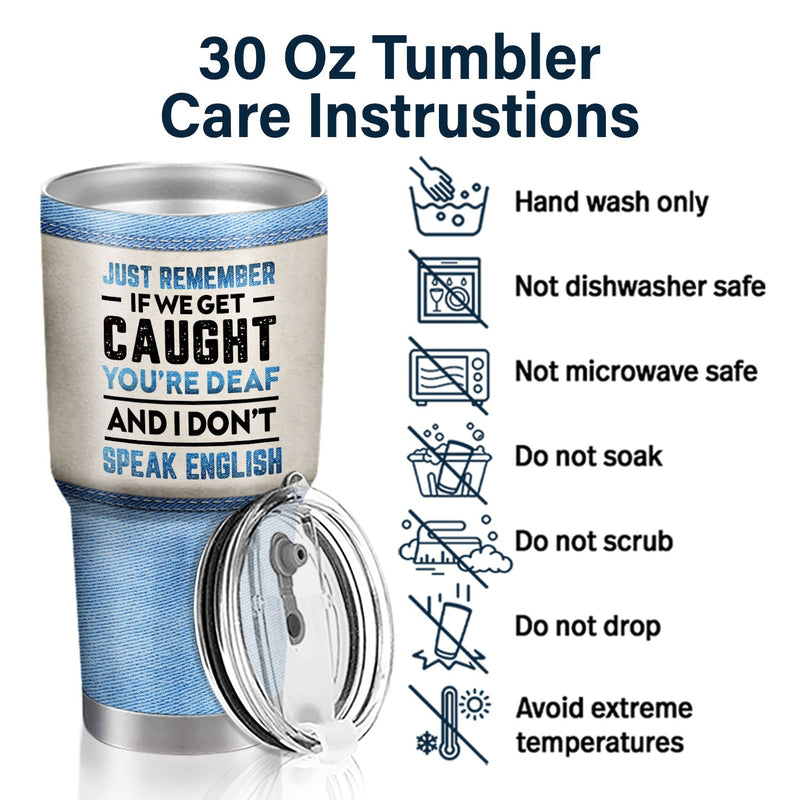 Bestie Jeans, partenaire de crime si on se fait prendre ! Cadeau pour Bestie ! Gobelet personnalisé de 30 oz