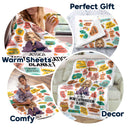 Mom's Affirmation Blanket - Gift For Mother - Personalized Custom Fleece Blanket