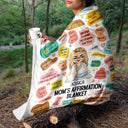 Mom's Affirmation Blanket - Gift For Mother - Personalized Custom Fleece Blanket