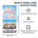 It Doesn't Matter Where Beach - Gift For Couples - Personalized Custom Beach Towel