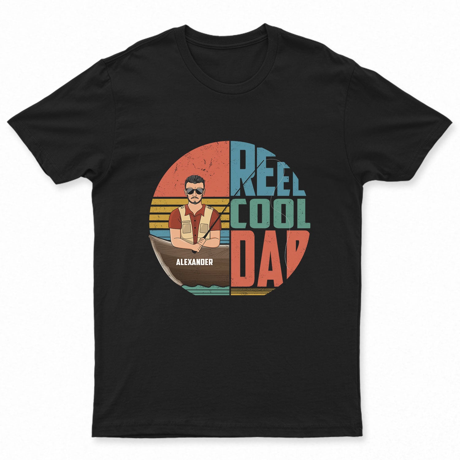 Fishing Reel Cool Dad - Gift For Father - Personalized Custom T Shirt