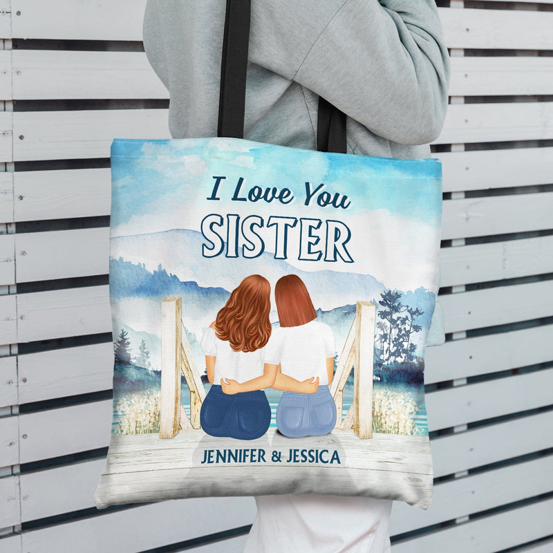 We Never Walk Alone - Gift For Sisters - Personalized Custom Zippered Canvas Bag