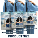 We Never Walk Alone - Gift For Sisters - Personalized Custom Zippered Canvas Bag