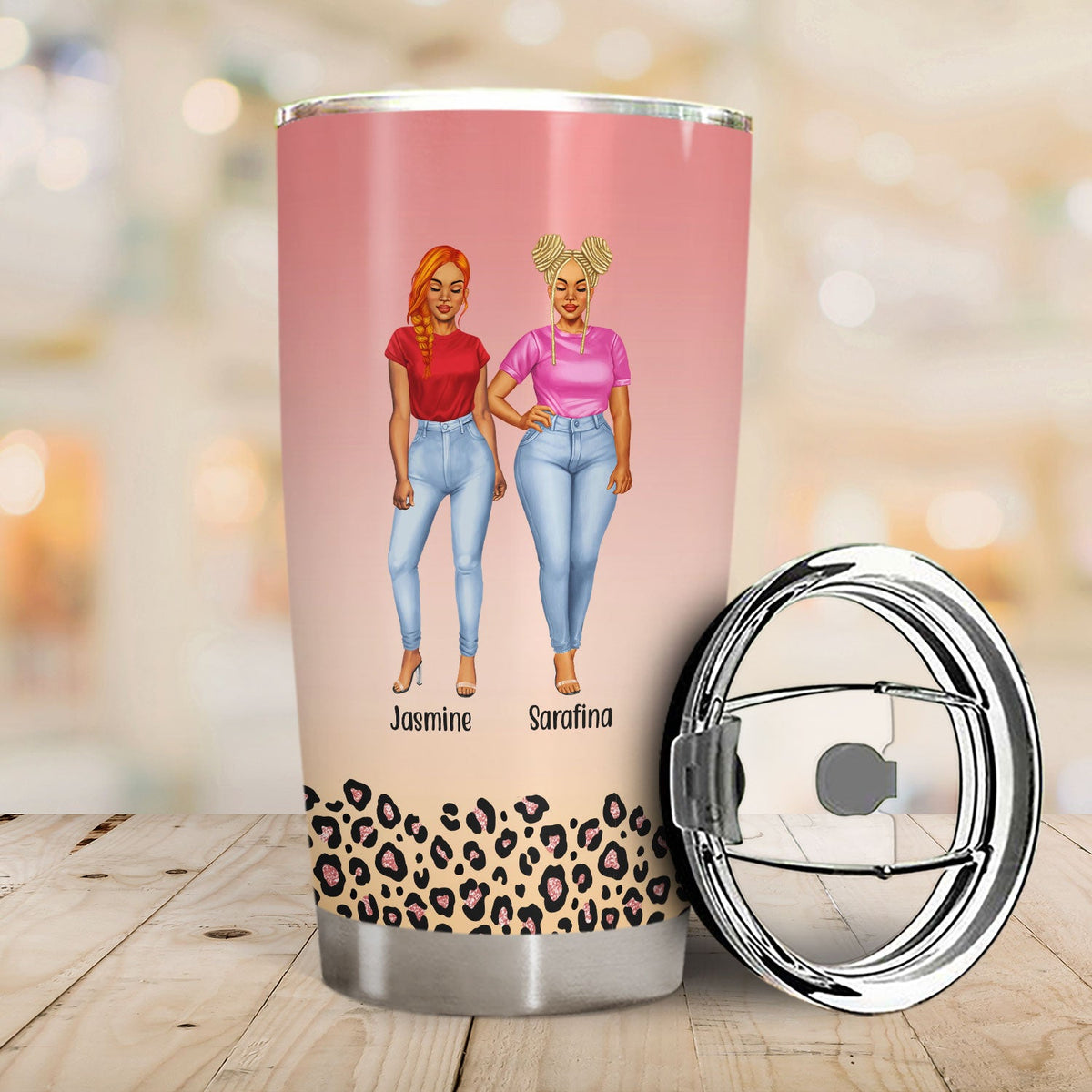 You And I Are Sistas - Gift For Sisters And Best Friends - Personalized Tumbler