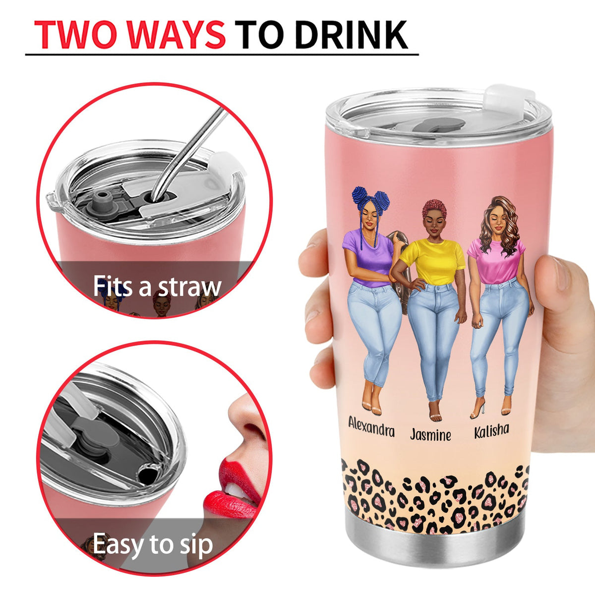 You And I Are Sistas - Gift For Sisters And Best Friends - Personalized Tumbler