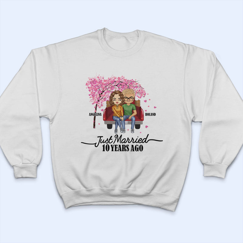 Couple Just Married Years Ago - Gift For Couples - Personalized T Shirt