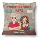 Couple Drinking Together Since - Gift For Couples - Personalized Pillow
