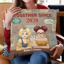 Couple Drinking Together Since - Gift For Couples - Personalized Pillow