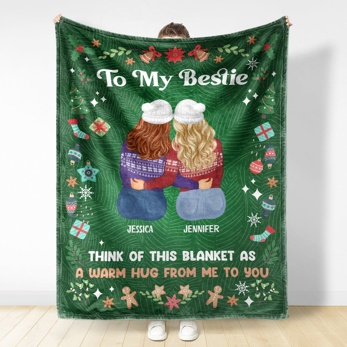 A Warm Hug From Me Christmas Gift For Sisters And Best Friends Per