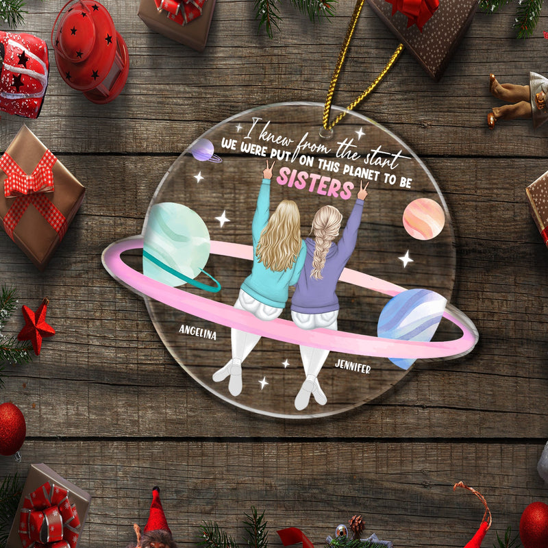 I Knew From The Start - Gift For Bestie - Personalized Custom Shaped Acrylic Ornament