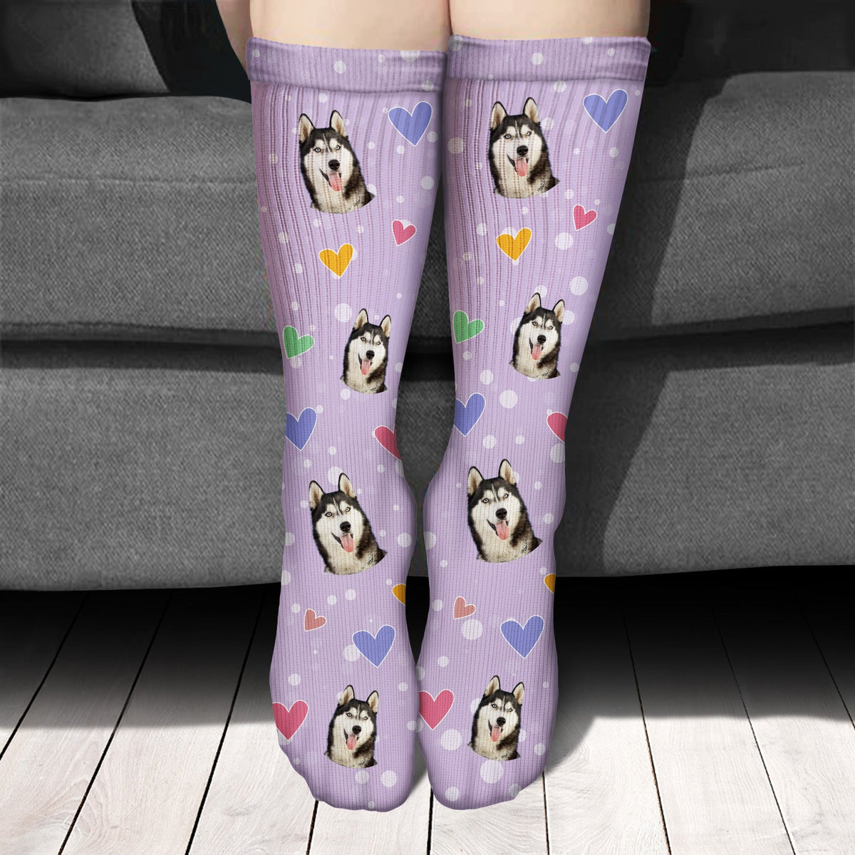 Custom Photo Pet Face Family - Gift For Family, Pet Lovers - Personali ...