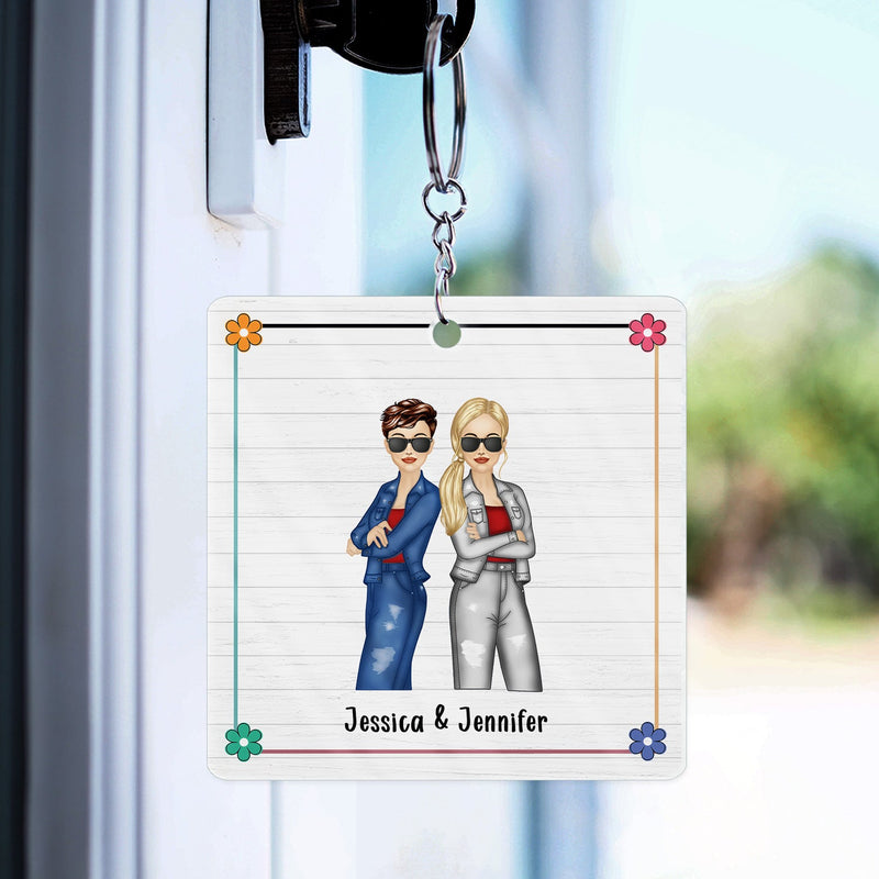 Congrats On Being My Bestie - Gift For Bestie - Personalized Acrylic Keychain