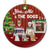 Christmas Couple You, Me & The Dogs - Gift For Dog Lovers - Personalized Circle Ceramic Ornament
