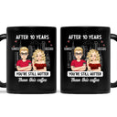 Cartoon Couple After Years You're Still Hotter Than This Coffee - Gift For Couples - Personalized Mug