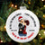 Of All The Weird Things You Are My Favorite By Far - Christmas Gift For Couples - Personalized White Flat Ball Ornament
