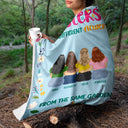 Different Flowers - Gift For Sisters - Personalized Fleece Blanket