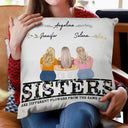 Different Flowers - Gift For Sisters - Personalized Pillow