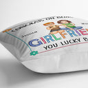 Flower Couple Congrats On Being My Husband - Gift For Couples - Personalized Pillow