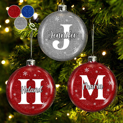 Glitter Plastic Ornament