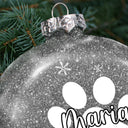 Christmas Family Name Custom Name Alphabet - Gift For Family - Personalized Glitter Plastic Ornament