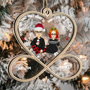 Christmas Couple You're The Only One - Gift For Couples - Personalized 2-Layered Mix Ornament